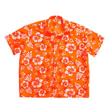 Herren-Kostüm Hawaiihemd, orange, Gr.M-L