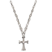 SALE Kette Gothic Kreuz, silber