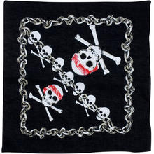 Bandana Pirat, mit Totenkpfen, 55x55 cm