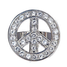 Ring, Strass, Peace & Love