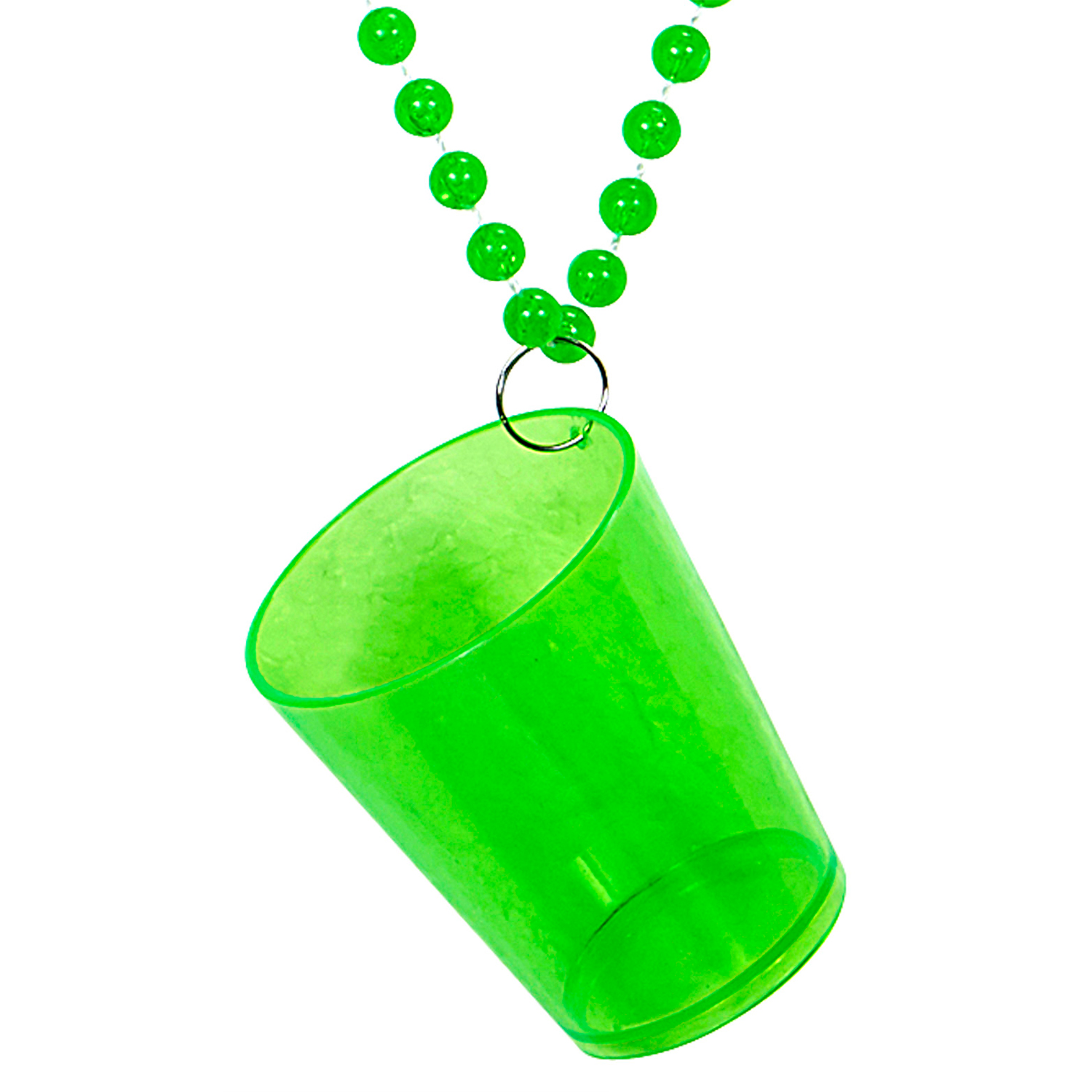 NEU St. Patricks Day Neon Grne Schnapsglaskette fr Shots