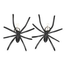Ohrringe Spinnen, schwarz