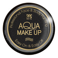 NEU Profi-Aqua-Schminke auf Wasserbasis, fr Karneval, Kinderschminken & Theater, 10 ml, Schwarz