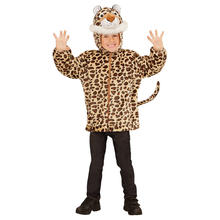 Kinder-Kostüm Plüschjacke Leopard, Gr. 92-98