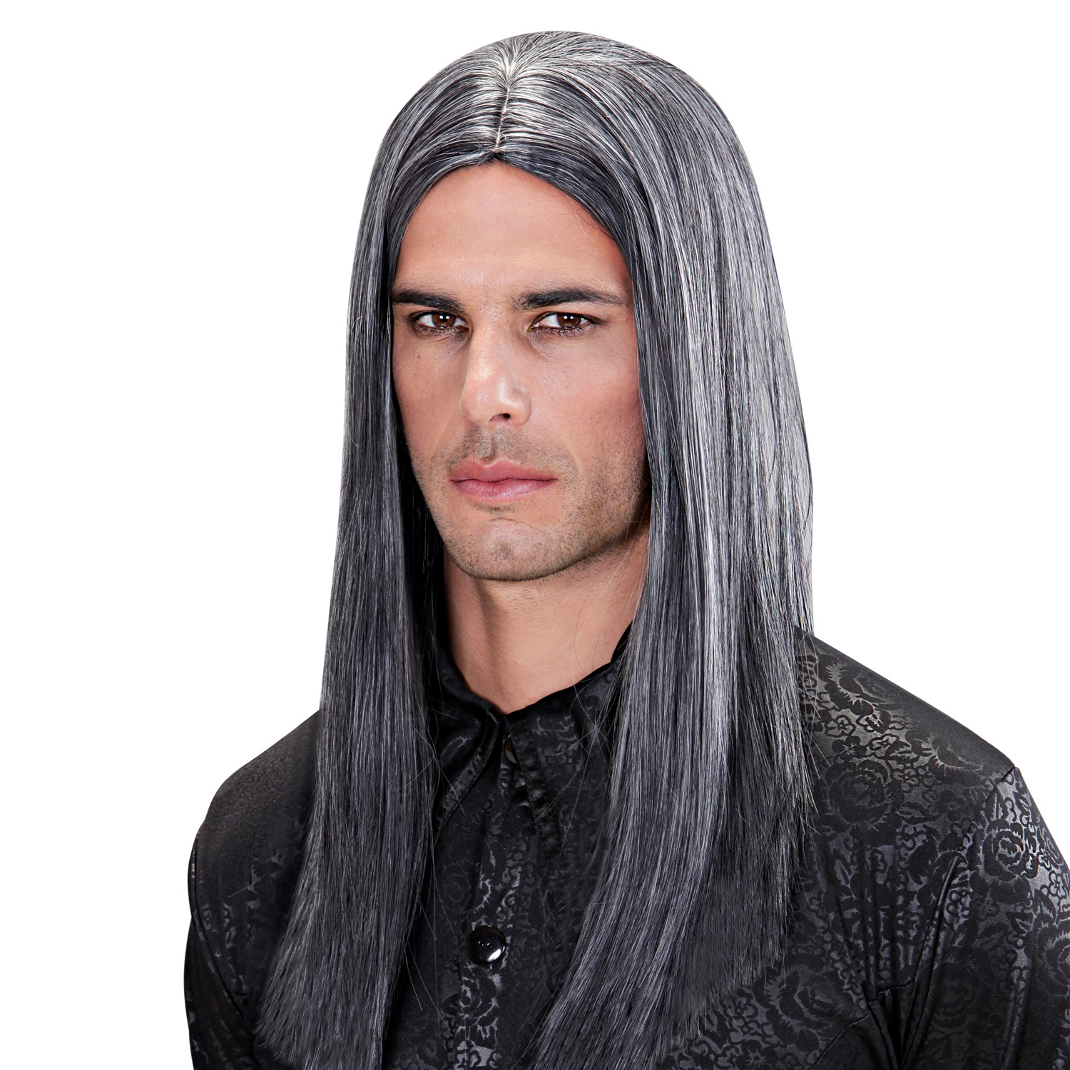 NEU Dream-Hair-Percke Mnner-Langhaar, silbergrau