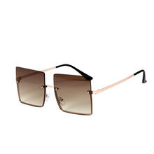 NEU Brille Festival Square, braune eckige Glser