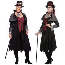 Damen-Kostüm Mantel Vampirin - Verschiedene Größen (36-48)
