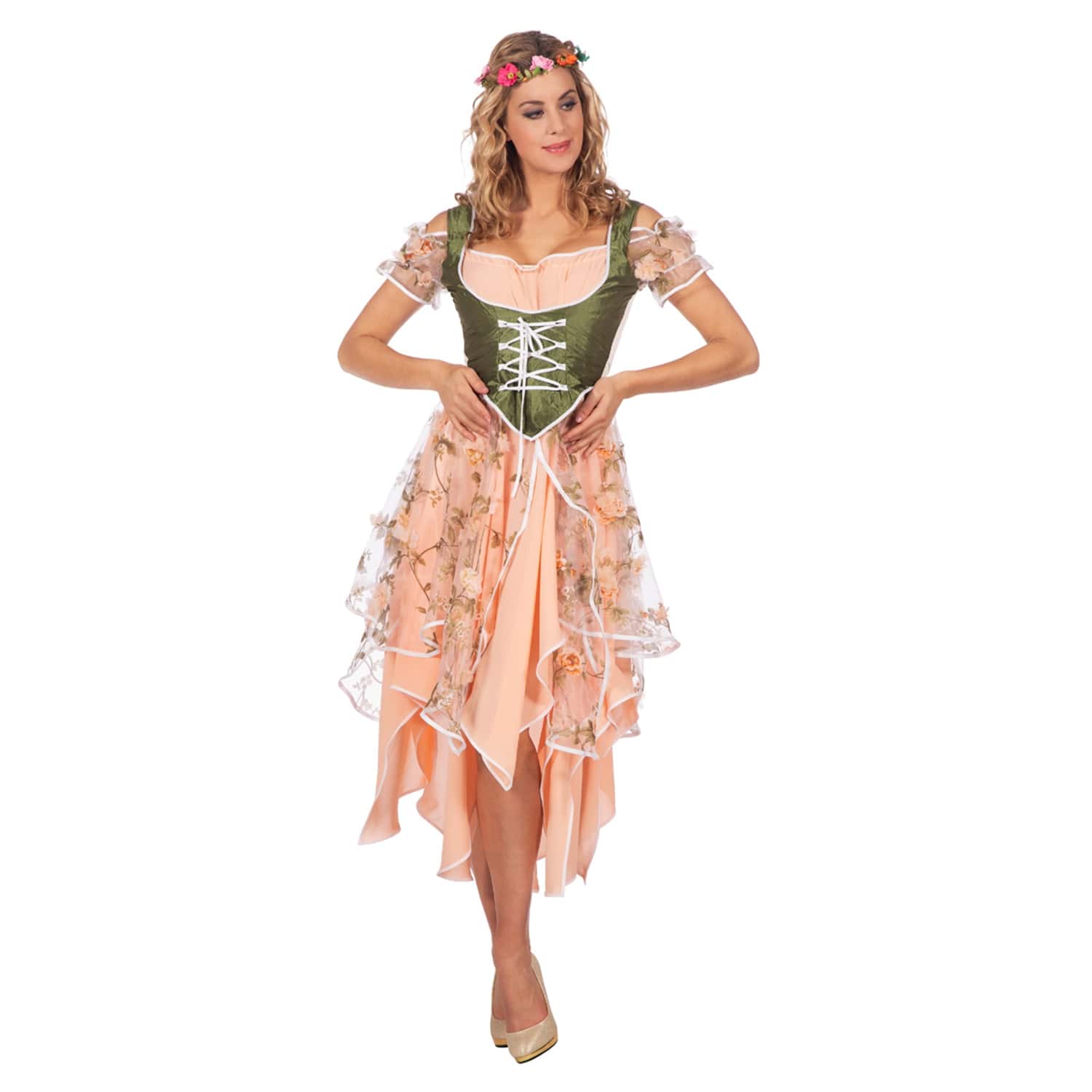 NEU Damen-Kostüm Frühlingsfee-Kleid, Größe: 36