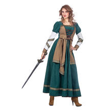 NEU Damen-Kostm Wikinger-Kriegerin, Kleid mit Schnrung, Gr. 36