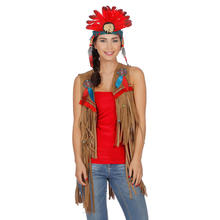 Damen-Weste Indianerin mit Fransen, Gr. 34-36