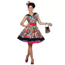 Damen-Kostm Kleid Pop-Art, Gr. 34