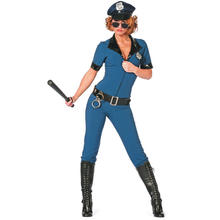 SALE Damen-Kostüm Polizistin Catsuit, Gr. 44