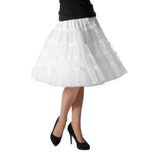 Petticoat-Deluxe, mehrlagig, knielang, wei
