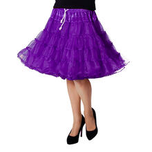 Petticoat-Deluxe, mehrlagig, knielang, lila