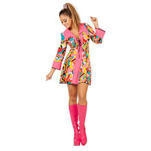 Damen-Kostm Disco, pink, Gr. 36