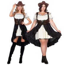 Damen-Kostüm Western Saloon Girl - Verschiedene Größen (36-48)