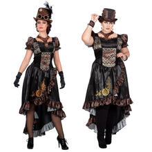 SALE Damen-Kostüm Steampunk-Kleid schwarz - Verschiedene Größen (S-XL)