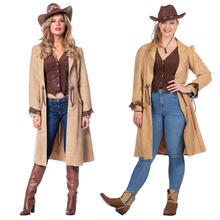 Damen-Kostüm Cowgirl Mantel de Luxe - Verschiedene Größen (34-56)