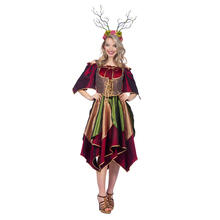 NEU Damen-Kostm Waldfee, Kleid mit Korsage, mehrfarbig, Gr. 36