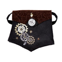 Tasche Steampunk, schwarz-braun
