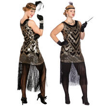 Damen-Kostüm Kleid Charleston Glanz - Verschiedene Größen (S-XXL)