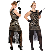 Damen-Kostüm Kleid Charleston Glanz - Verschiedene Größen (S-XXL)