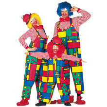 Herren-Kostüm Clown-Latzhose, Gr. 58-60