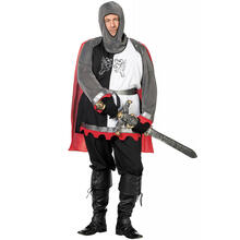 SALE Herren-Kostm Ritter, schwarz-wei, Gr. 58-60