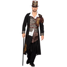 Herren-Kostm Steampunk Mantel Deluxe, Gr. 48-50