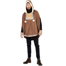 Damen- und Herren-Kostm Eskimo Poncho, Einheitsgrsse