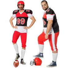 Herren-Kostüm American Football - Verschiedene Größen (48-64)