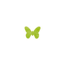 SALE Konfetti Schmetterling grün, 8x10 cm, 12 Stk
