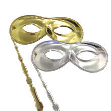 Maske Lorgnette, gold oder silber, 1 Stck