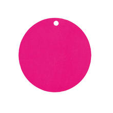 SALE Namensschilder rund  4,7 cm, fuchsia 10 Stk