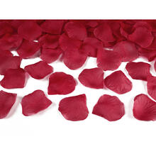 Textil-Streu in Rosenbl�tter-Optik - Bordeaux-Rot, 100 St�ck