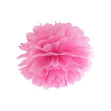 Seidenpapier Pompom / Papierblumenballl - Rosa, 25 cm