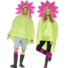 Party-Poncho, Blume, Einheitsgre, 1 Stck