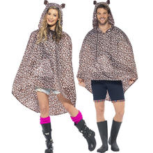 Party-Poncho, Leopard, Einheitsgre, 1 Stck