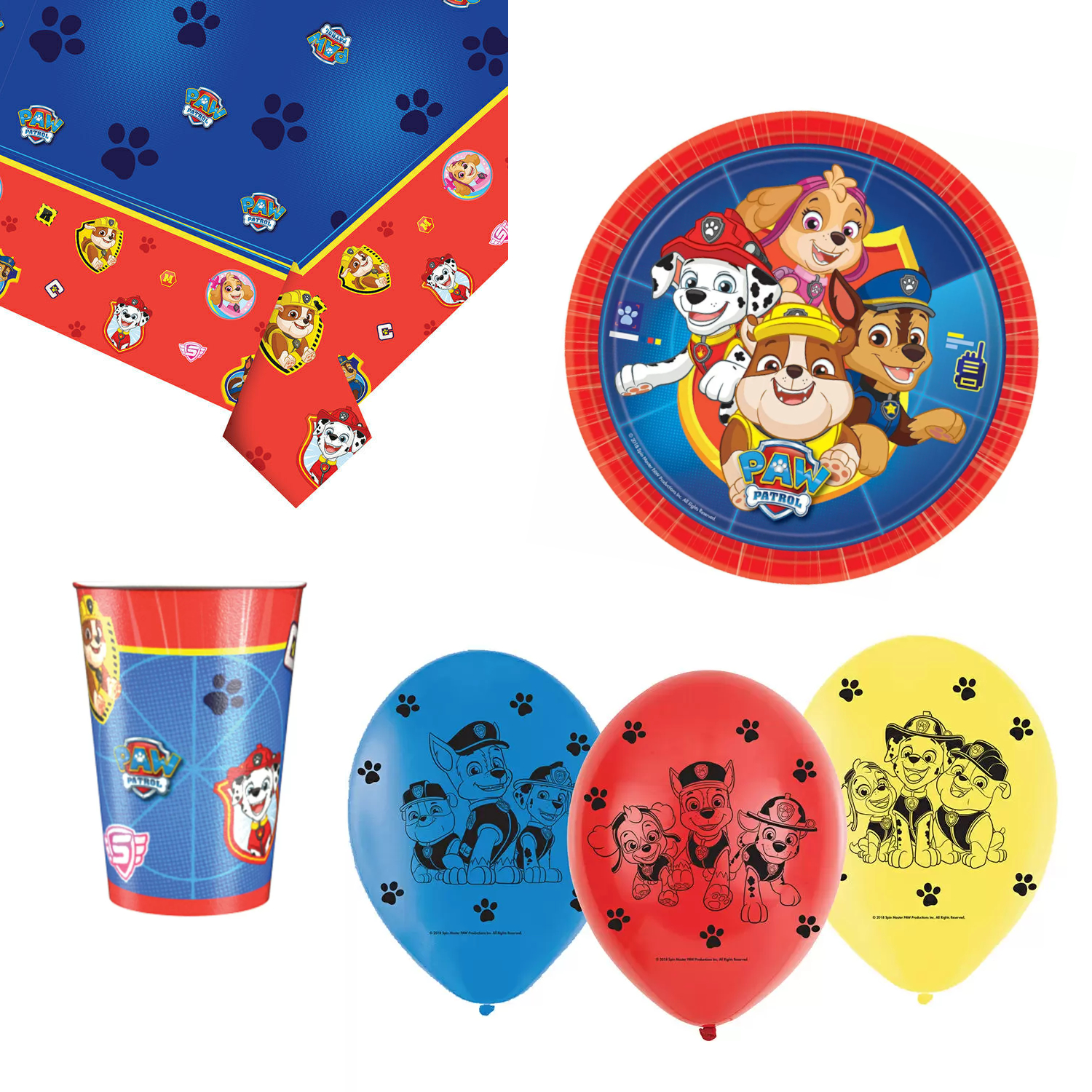 SALE Paw Patrol Party Serie - Verschiedene Geburtstagsartikel