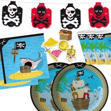 SALE Piraten Totenkopf Party Serie - Verschiedene Geburtstagsartikel