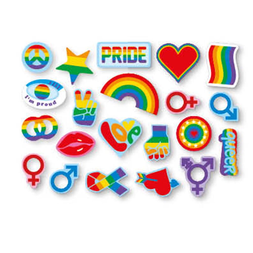 Konfetti Rainbow Pride, 3-6 cm, 96 Stück