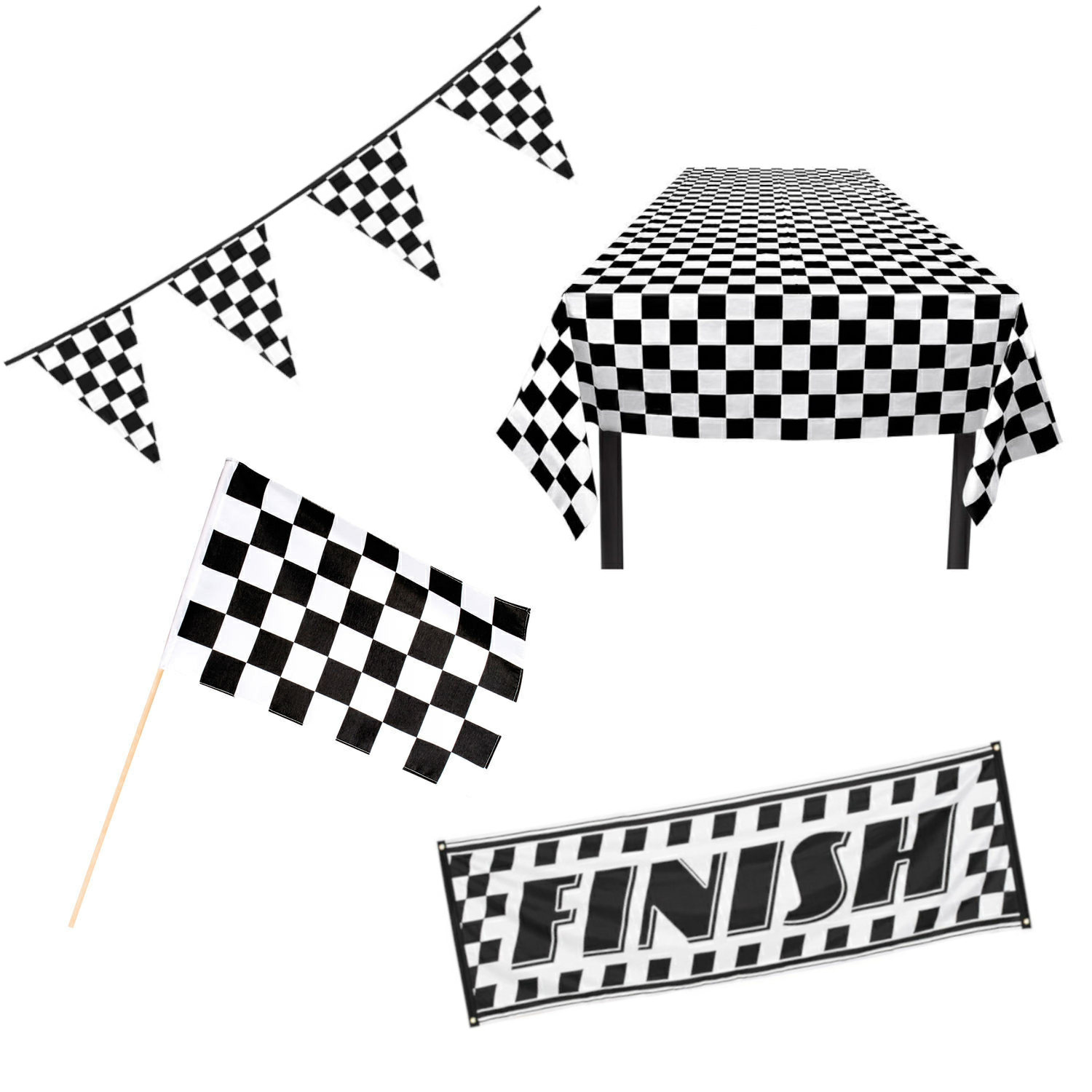 NEU Autorennen / Racing Party Serie - Verschiedene Geburtstagsartikel