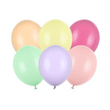 Latex-Luftballons, � 30cm, 50er-Pack, Pastell Mix helle Farben