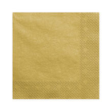 Servietten Gold Metalic, 3-lagig, 33 � 33 cm, 20 St�ck