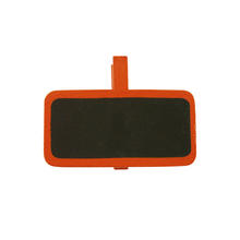 Schiefertafel mit Klammer orange 4x2 cm, 12 Stck