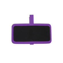 Schiefertafel mit Klammer violett 4x2 cm, 12 Stck