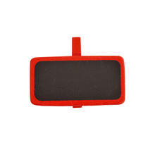 Schiefertafel mit Klammer rot, 4x2 cm, 12 Stck