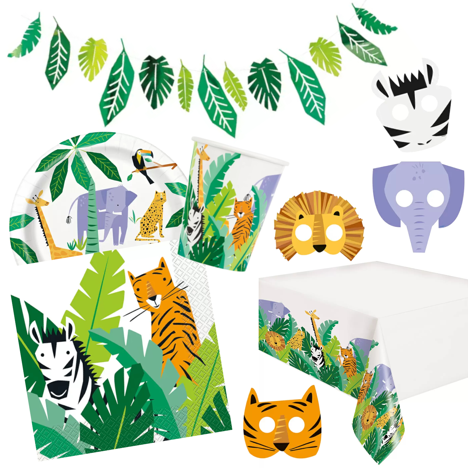SALE Tier Safari Party Serie - Verschiedene Geburtstagsartikel
