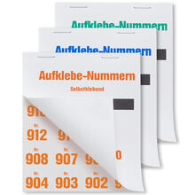 Gewinn-Aufklebenummern für Tombola, selbstklebend - Verschiedene Varianten