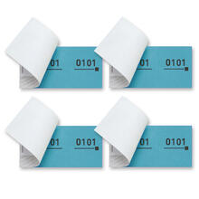 Doppelnummern-Blöcke, blau - Verschiedene Varianten